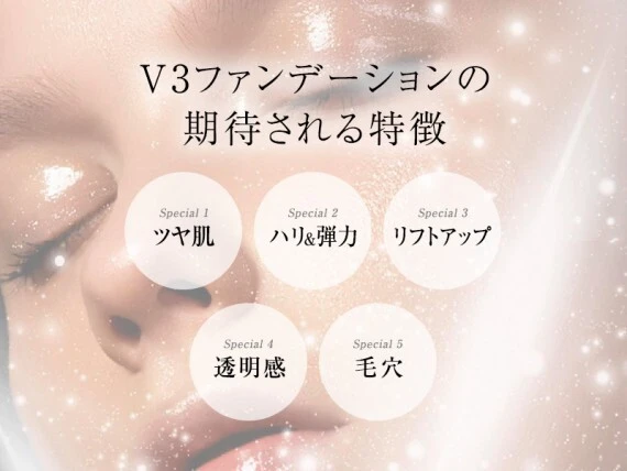 V3ファンデーションの効果